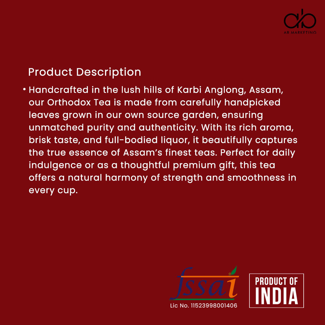 Orthodox Assam Tea – Handcrafted in Karbi Anglong