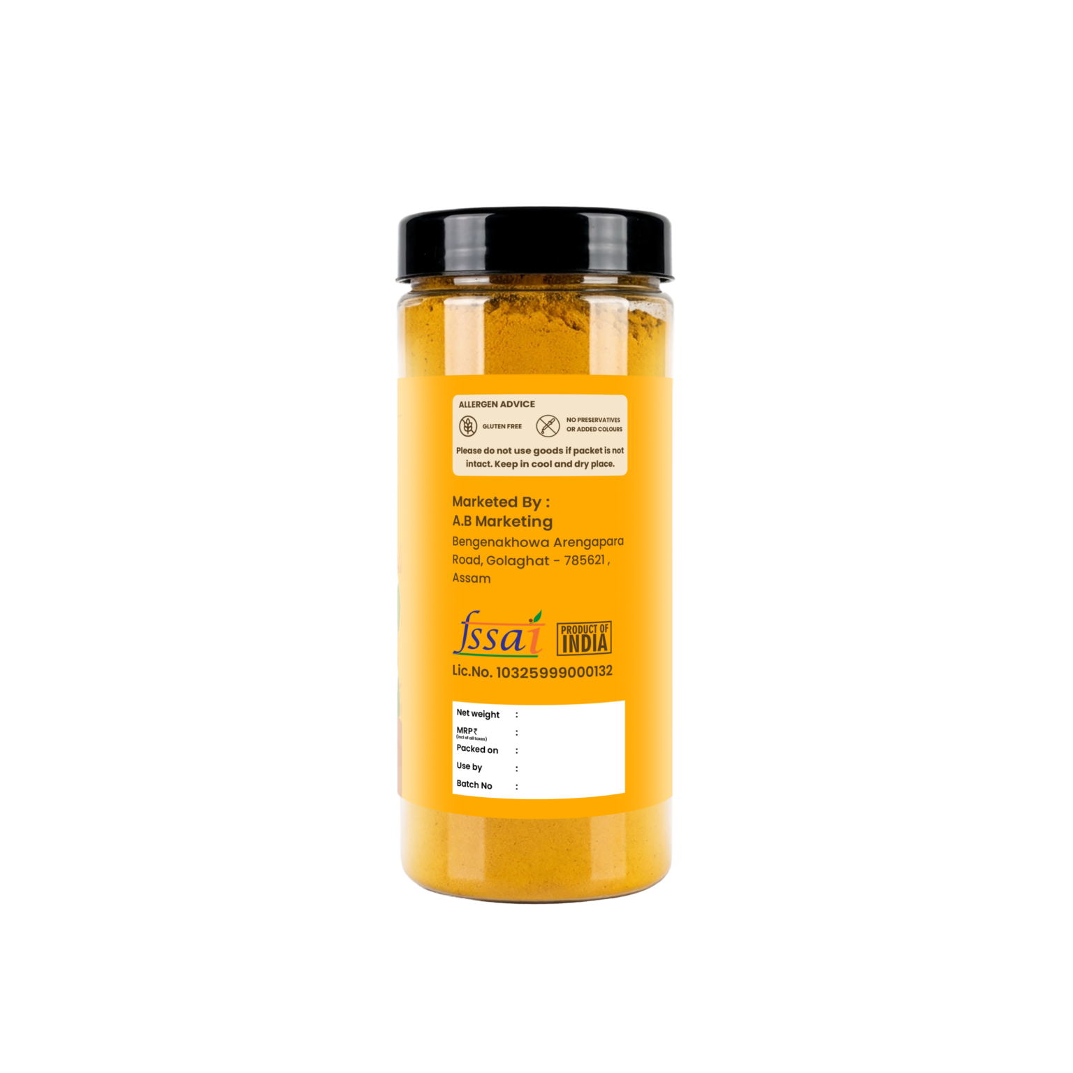 Saréo Turmeric Powder – 100% Natural Karbi Anglong Product