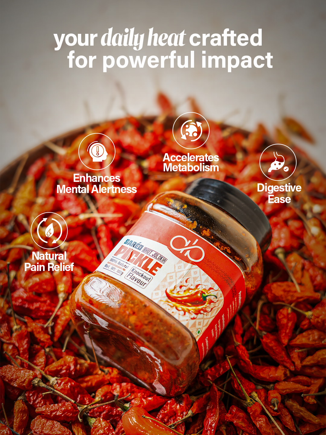 Saréo Bhut Jolokia Pickle – The Fire of Assam