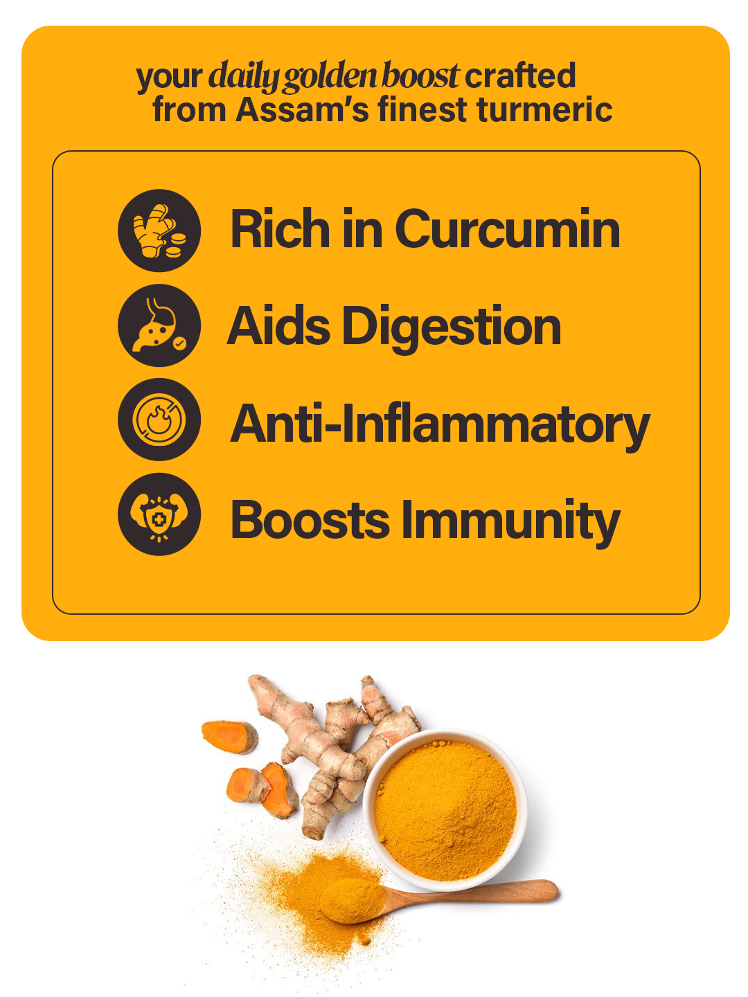 Saréo Turmeric Powder – 100% Natural Karbi Anglong Product