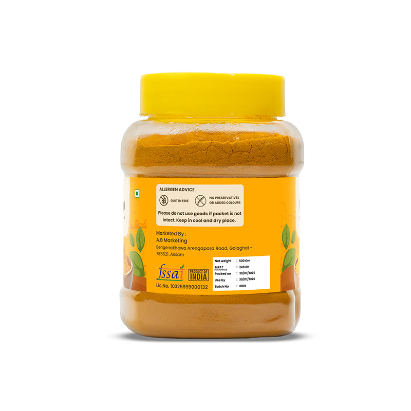 Saréo Turmeric Powder – 100% Natural Karbi Anglong Product