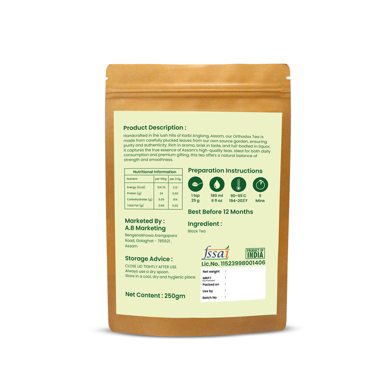 Orthodox Assam Tea – Handcrafted in Karbi Anglong