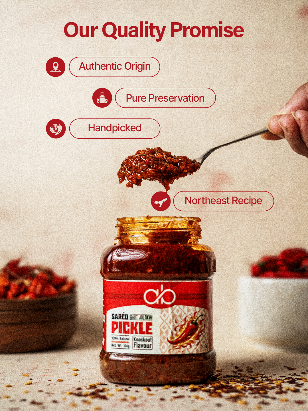 Saréo Bhut Jolokia Pickle – The Fire of Assam